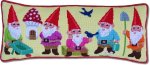 Garden Gnomes needlepoint pillow kit